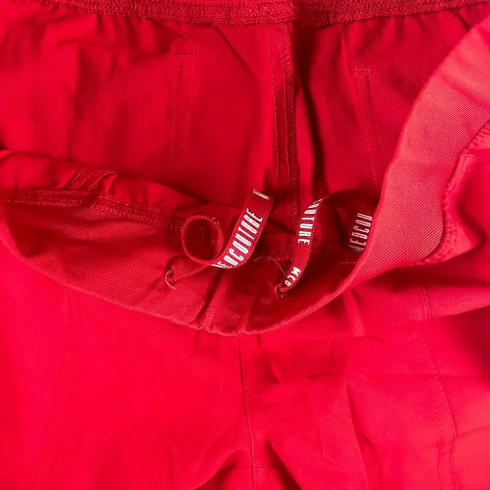 Med Couture Women's S Petite Red 'Energy Collection' Yoga 2 Cargo Pocket Pant - Picture 4 of 15